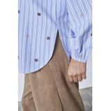 SisterS Point - Blouse - Lichtblauw - Lange Mouwen - Katoen