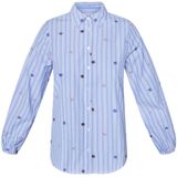 SisterS Point - Blouse - Lichtblauw - Lange Mouwen - Katoen