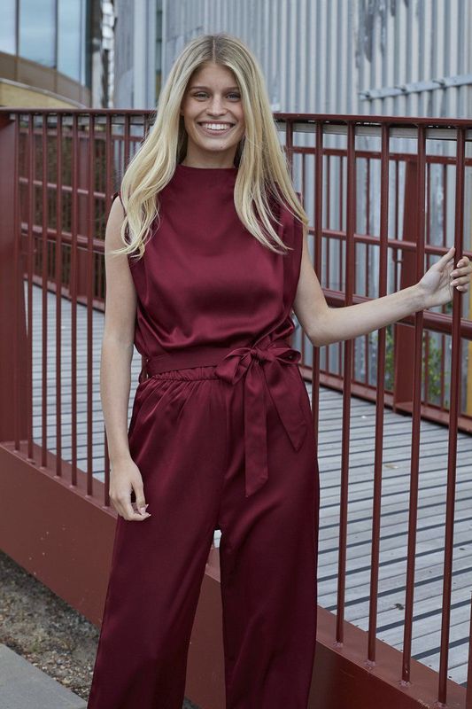 SisterS point - Jumpsuit - Deep Bordeaux - Dames