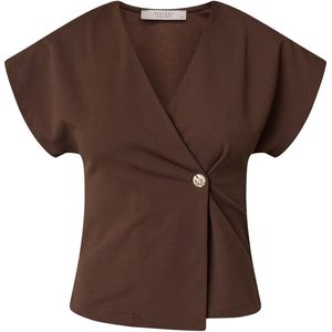SISTERS POINT - GEVELA - Blouse - Bruin - Slanke Pasvorm - Kwartmouw