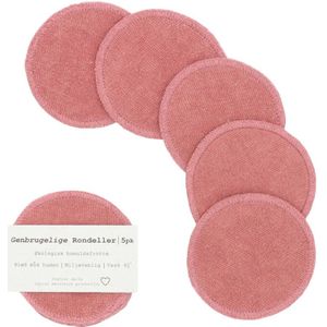 Pargaard Genbrugelige Rondeller Mørk Rosa  5 stk.