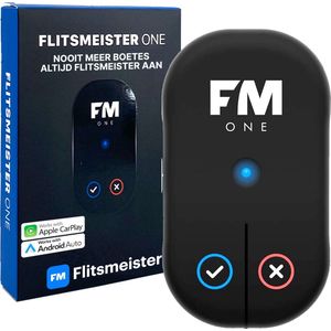 Flitsmeister ONE - Compacte Waarschuwingsmelder voor Auto en Motor - Werkt met Flitsmeister App