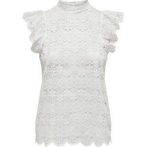 JDY - Top - Zacht - Mouwloos - Kanten Detail - Ruches