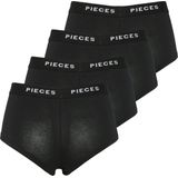Pieces - Short - Effen Kleuren - Organisch Katoen - 4-Pack