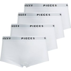 Dames - Shorts - Katoen - Wit - 4-Pack - Voordeelverpakking