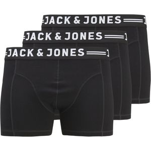 3-Pack heren boxershorts - Black waistband - Katoenen heren ondergoed grote maten  - Zwart