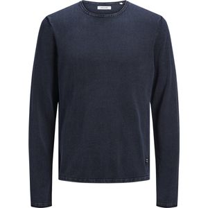 JACK & JONES - Slim Fit Pullover - Donkerblauw - Katoen