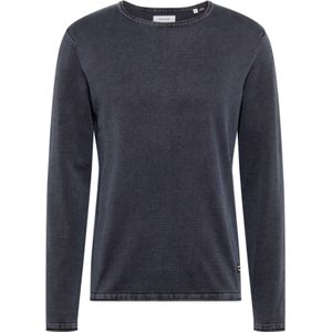 JACK & JONES - Slim Fit Pullover - Donkerblauw - Katoen