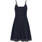 Only - Helena Noos - Jurk - Zwart - Katoen - Kantdetail