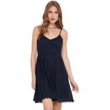 Only - Helena Noos - Jurk - Zwart - Katoen - Kantdetail