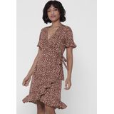 ONLY ONLOLIVIA S/S WRAP DRESS WVN NOOS Dames Jurk - Maat 34