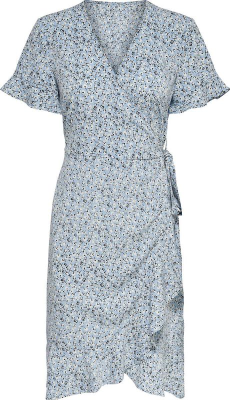 Onlolivia - Korte Jurk - Mini-lengte - V-Hals - Korte Mouwen - Regular Fit