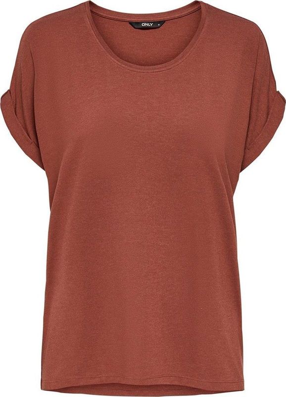 T-Shirt - Henna - Korte Mouwen - Met Omslag