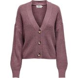 Vest - Gebreid - V-Hals - Lange Mouwen - Regular Fit