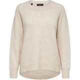 Selected SLFLULU LS KNIT O-NECK B NOOS dames sweater ecru