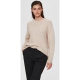 Selected SLFLULU LS KNIT O-NECK B NOOS dames sweater ecru
