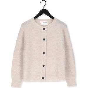 Selected SLFLULU LS KNIT SHORT CARDIGAN dames sweater ecru
