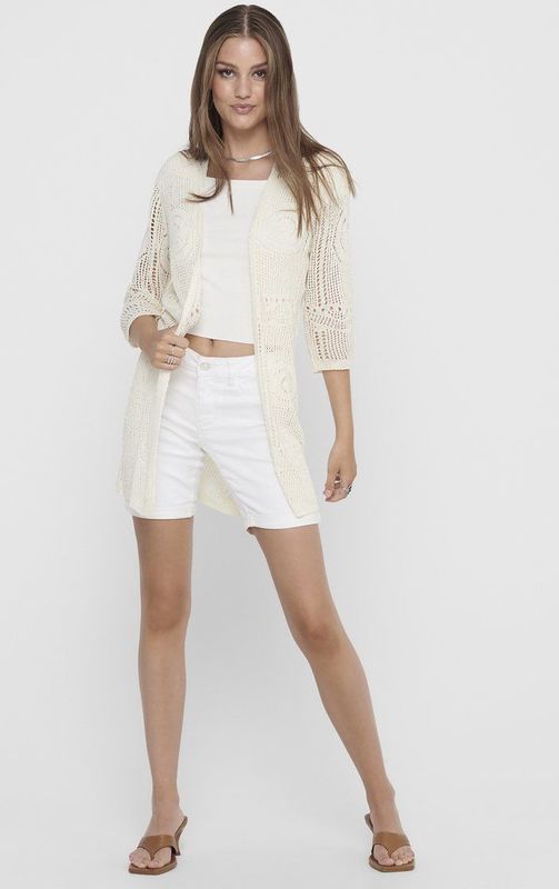 TOM TAILOR DENIM - Gebreid Vest - Lichtbeige