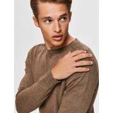 SELECTED HOMME Strickpullover Einfarbiger Basic Rundhals Long Sleeve SLHBERG (1-tlg) SLHBERG CREW NECK B NOOS