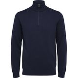 SELECTED HOMME - Vest - Zwart - Pima Katoen - Halve Ritssluiting