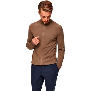 Vest - Katoen - Geribbelde Kraag - Ritssluiting - Heren