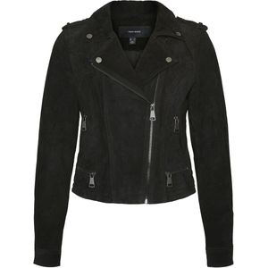 Vmroyce - Jas - Biker Kraag - Lange Mouwen - Ritssluiting met Drukknopen