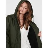 Onlsally - Tussenjas - Waterafstotend - Met Capuchon - Lang - Gerecycled Polyester Vulling