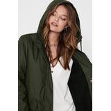 Onlsally - Tussenjas - Waterafstotend - Met Capuchon - Lang - Gerecycled Polyester Vulling