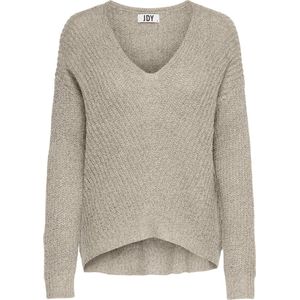 JDY - Trui - Lichtbeige - Acryl - V-hals met Lange Mouwen