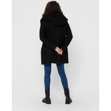 JDY - JDYSONYA LONG BOUCLE HOOD JACKET - Dames Jas - Hab - Teddy - Capuchon - Polyester