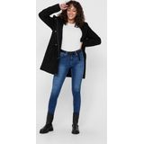 JDY - JDYSONYA LONG BOUCLE HOOD JACKET - Dames Jas - Hab - Teddy - Capuchon - Polyester