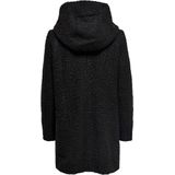 JDY - JDYSONYA LONG BOUCLE HOOD JACKET - Dames Jas - Hab - Teddy - Capuchon - Polyester