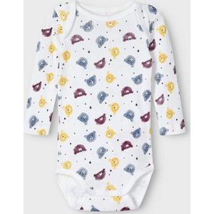 Name it 3-pack Rompertjes - Blauw - Biologisch Katoen - Lange Mouw