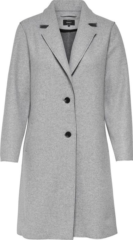 Only Onlcarrie Bonded Coat Otw Noos Dames Jas Light Grey Melange
