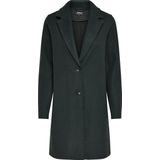 ONLY - ONLCARRIE BONDED COAT - Dames Jas - Zwart - Klassieke Jas - Knoopsluiting