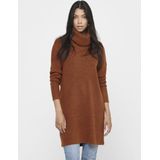 Gebreide Jurk - Waterval Hals - 3/4 Mouwen - Loose Fit