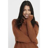 Gebreide Jurk - Waterval Hals - 3/4 Mouwen - Loose Fit