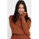 Gebreide Jurk - Waterval Hals - 3/4 Mouwen - Loose Fit