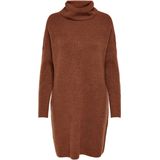 Gebreide Jurk - Waterval Hals - 3/4 Mouwen - Loose Fit