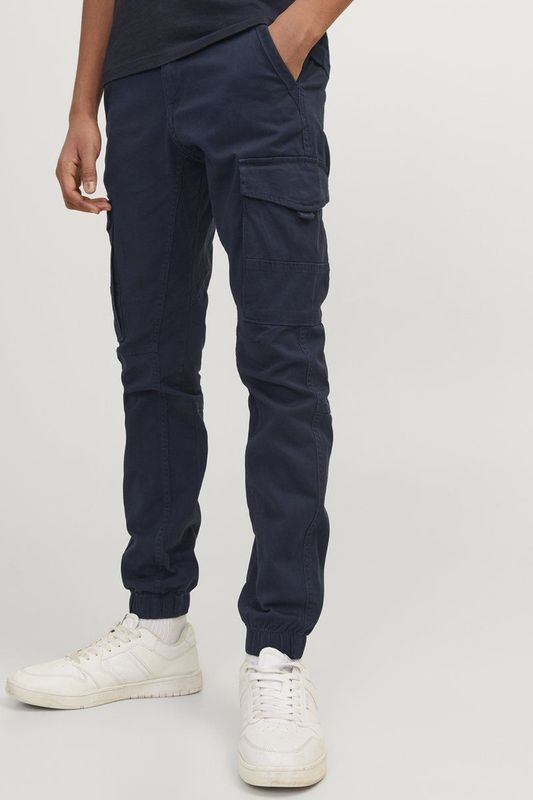 JACK & JONES JUNIOR - Cargo Broek - Marineblauw - Katoen