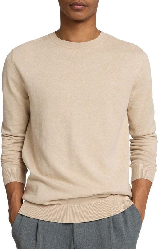 SELECTED HOMME Gebreide Trui - Oatmeal Melange - Regular Fit