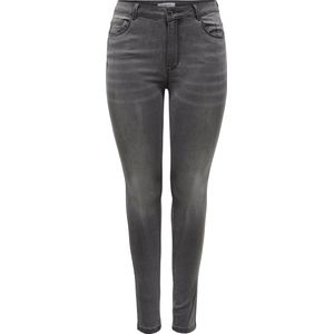 ONLY CARMAKOMA - Skinny Fit Jeans - Blauw - Katoen - High Waist