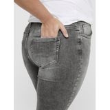 Only Carmakoma - Carwilly Life Reg Sk Ank Jn Rea - Jeans - Grijs - Denim