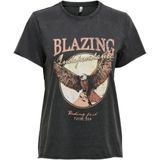 Damen-T-Shirt Only Lucy life Kurzärmelig western top boxs