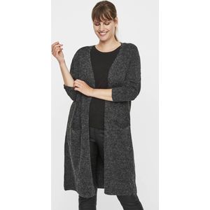 Vest - Gebreid - O-hals - Lange Mouwen - Voorzakken - Regular Fit