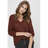 JDY - Gebreide Pullover - Blauw - V-Hals - Lange Mouwen - Knit Fit