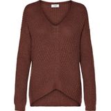 JDY - Gebreide Pullover - Blauw - V-Hals - Lange Mouwen - Knit Fit