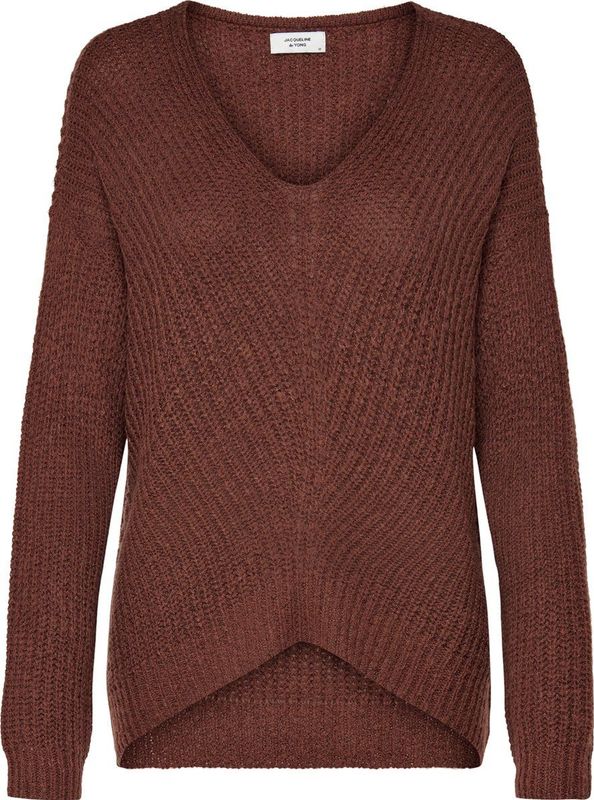 JDY - Gebreide Pullover - Blauw - V-Hals - Lange Mouwen - Knit Fit