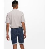 Jeans - Effen - Denim - Heavy Washed - Slimfit