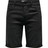 Onsply - Mid Waist Slim Fit Shorts - Dark Denim - Regular Fit